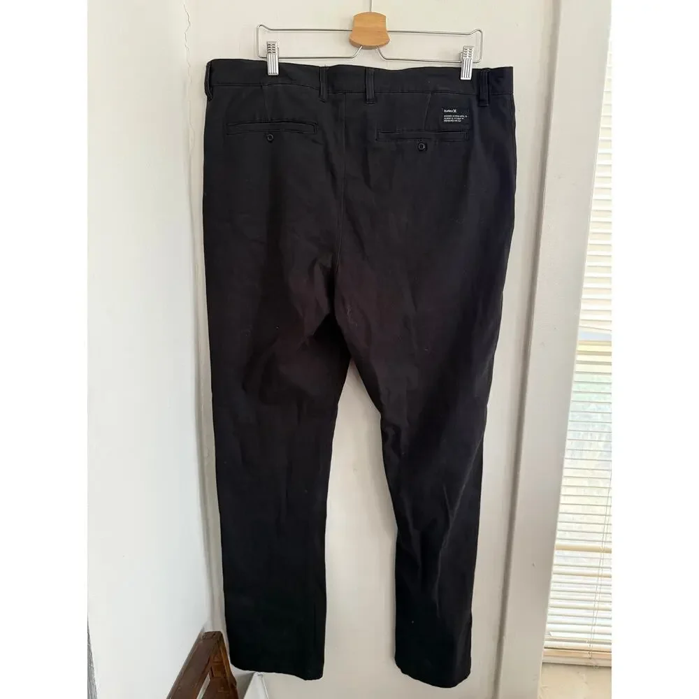 Hurley Men's Black Chino Pants | Size 38